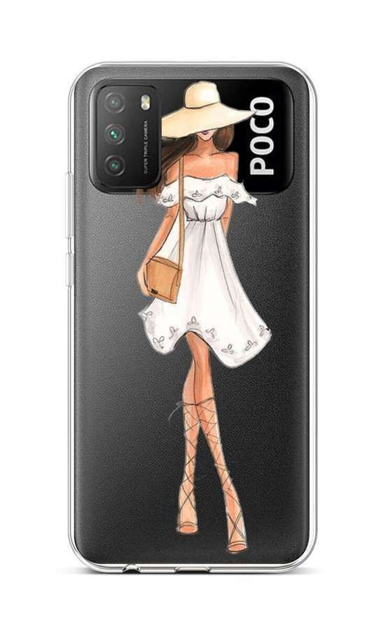 Levně Kryt TopQ Xiaomi Poco M3 silikon Lady 5 60653 (pouzdro neboli obal na mobil Xiaomi Poco M3)
