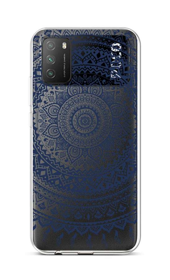 Zadní silikonový kryt na Xiaomi Poco M3 Navy Mandala