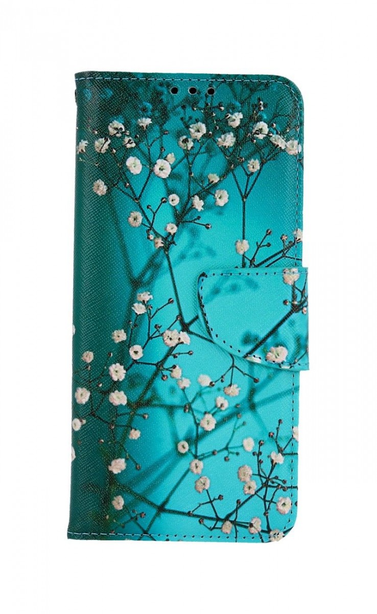 Knížkové pouzdro na Xiaomi Mi 11 Lite Modré s květy