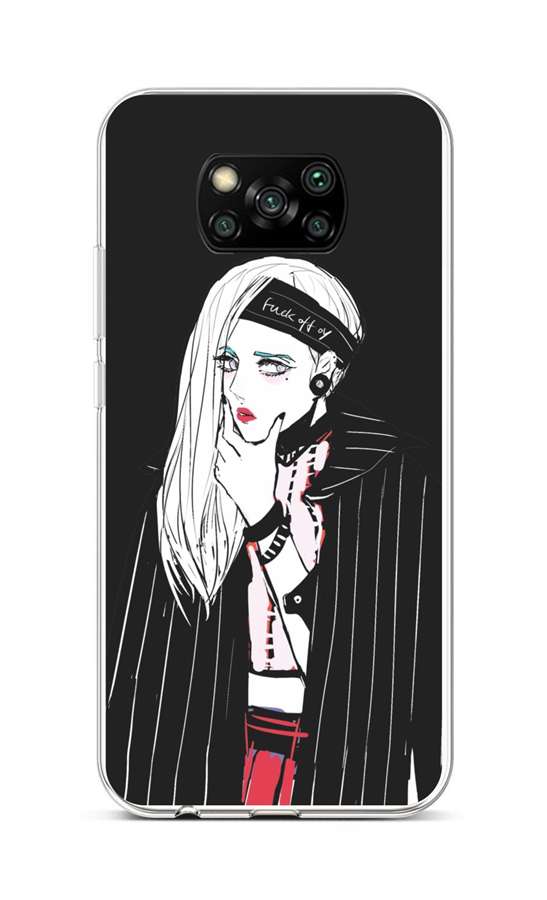 Levně Kryt TopQ Xiaomi Poco X3 silikon Dark Girl 60785 (pouzdro neboli obal na mobil Xiaomi Poco X3)