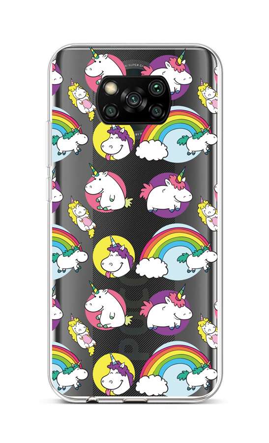 Levně Kryt TopQ Xiaomi Poco X3 silikon Chunky Unicorns 60826 (pouzdro neboli obal na mobil Xiaomi Poco X3)