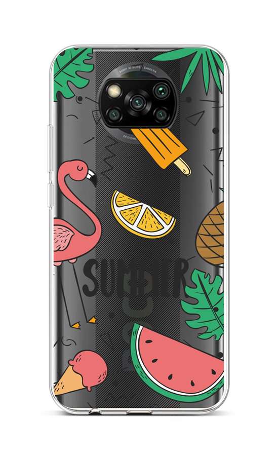 Levně Kryt TopQ Xiaomi Poco X3 silikon Summer 60836 (pouzdro neboli obal na mobil Xiaomi Poco X3)