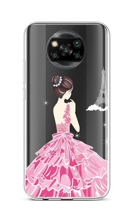 Levně Kryt TopQ Xiaomi Poco X3 silikon Pink Princess 60849 (pouzdro neboli obal na mobil Xiaomi Poco X3)