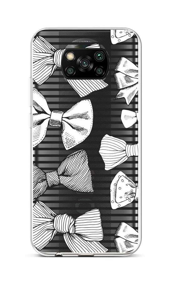 Levně Kryt TopQ Xiaomi Poco X3 silikon Mašličky 60853 (pouzdro neboli obal na mobil Xiaomi Poco X3)