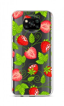 Zadní silikonový kryt na Xiaomi Poco X3 Strawberries