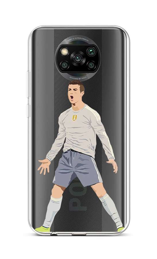 Zadní silikonový kryt na Xiaomi Poco X3 Fotbalista