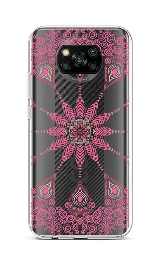 Zadní silikonový kryt na Xiaomi Poco X3 Pink Mandala