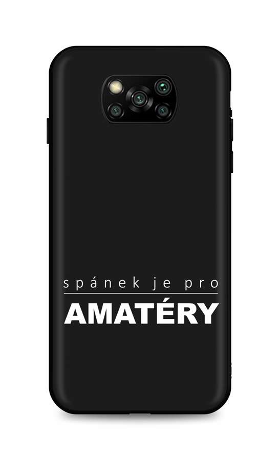 Zadní silikonový kryt DARK na Xiaomi Poco X3 Bez spánku