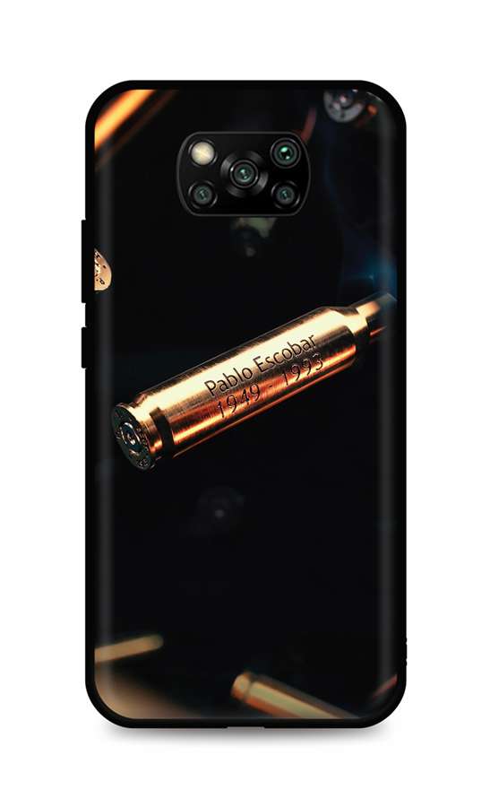 Levně Kryt TopQ Xiaomi Poco X3 silikon Pablo Escobar Bullet 60907 (pouzdro neboli obal na mobil Xiaomi Poco X3)