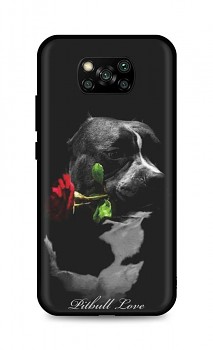 Zadní silikonový kryt DARK na Xiaomi Poco X3 Pitbull Love