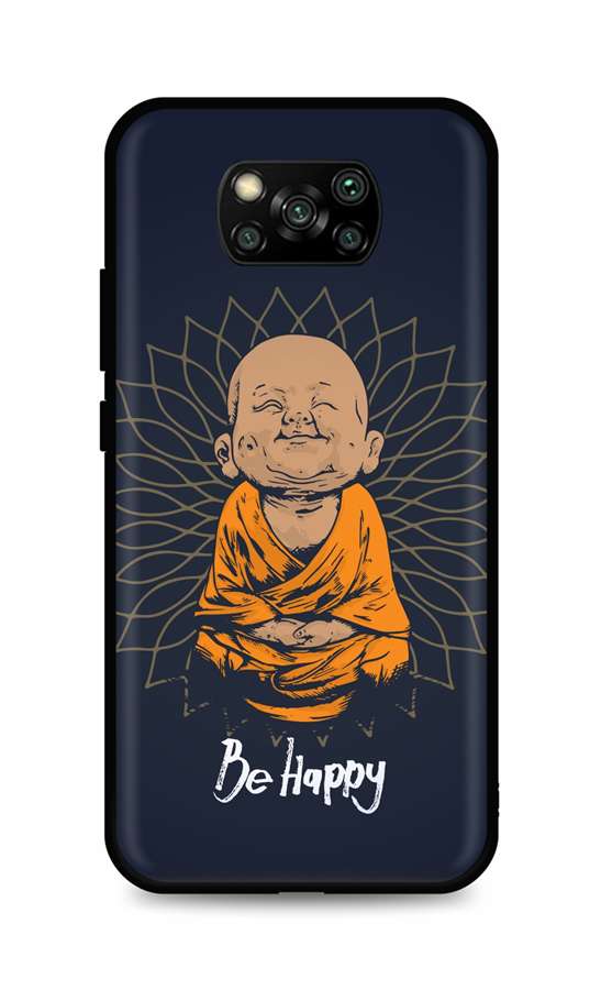 Zadní silikonový kryt DARK na Xiaomi Poco X3 Be Happy