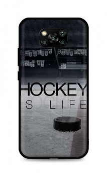 Zadní silikonový kryt DARK na Xiaomi Poco X3 Hockey Is Life