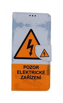 Knížkové pouzdro na Xiaomi Poco M3 Pozor elektrické zařízení