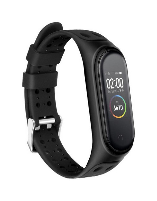 Silikonový řemínek Sport pro Xiaomi Mi Band 5-6 černý    