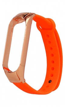 Silikonový řemínek pro Xiaomi Mi Band 5-6 oranžový    