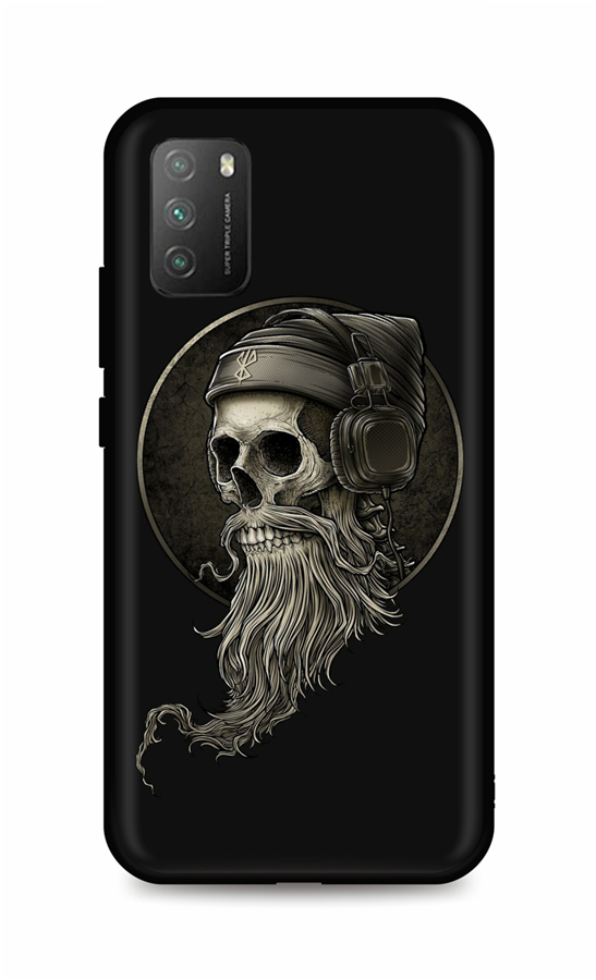 Levně Kryt TopQ Xiaomi Poco M3 silikon Music Skeleton 61012 (pouzdro neboli obal na mobil Xiaomi Poco M3)