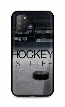 Zadní silikonový kryt DARK na Xiaomi Poco M3 Hockey Is Life