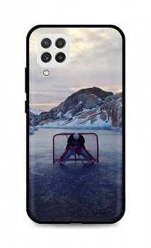 Zadní silikonový kryt DARK na Samsung A22 Hockey Goalie