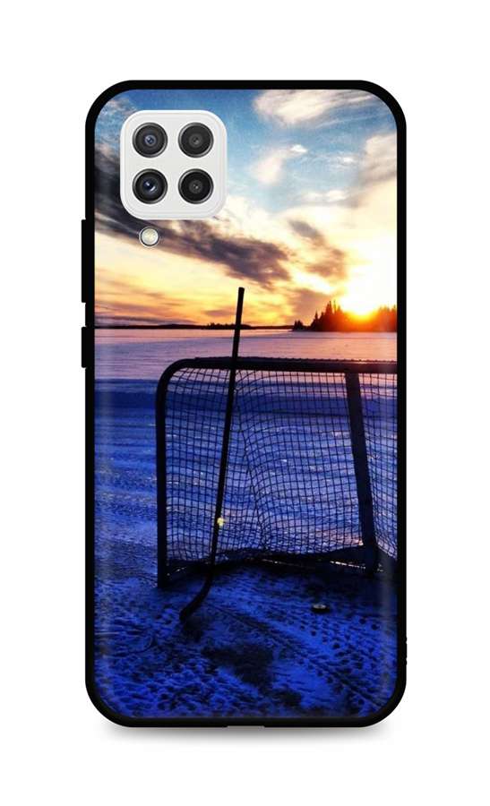 Levně Kryt TopQ Samsung A22 silikon Hockey Sunset 61139 (pouzdro neboli obal na mobil Samsung A22)