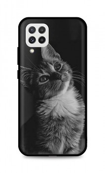 Zadní silikonový kryt DARK na Samsung A22 Cute Cat