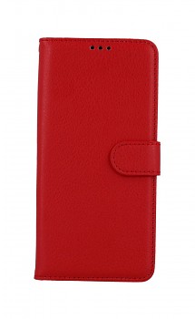 Knížkové pouzdro na Xiaomi Poco M3 červené s přezkou 