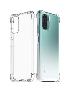 Ultratenký silikonový kryt Shock na Xiaomi Redmi Note 10 0,5 mm průhledný  