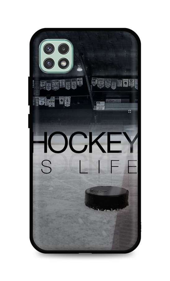 Levně Kryt TopQ Samsung A22 5G silikon Hockey Is Life 61282 (pouzdro neboli obal na mobil Samsung A22 5G)