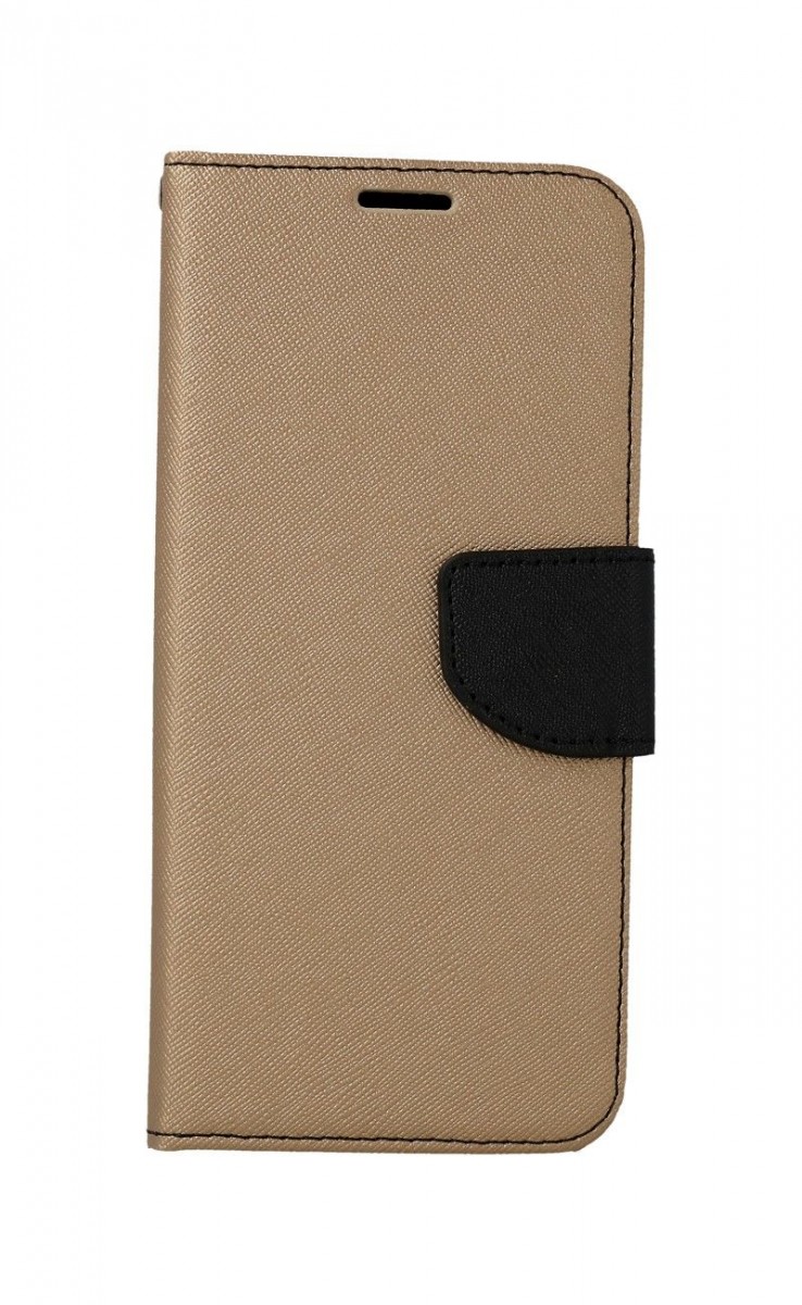 Levně Pouzdro TopQ Samsung A22 knížkové zlaté 61298 (kryt neboli obal na mobil Samsung A22)