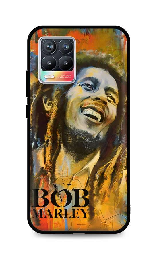 Zadní silikonový kryt DARK na Realme 8 Bob Marley