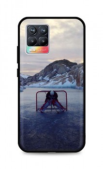 Zadní silikonový kryt DARK na Realme 8 Hockey Goalie