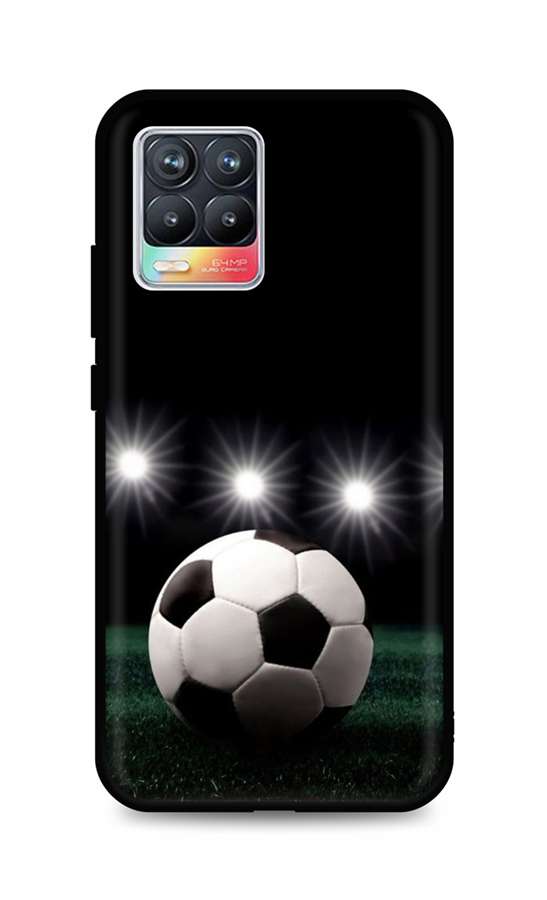 Zadní silikonový kryt DARK na Realme 8 Football