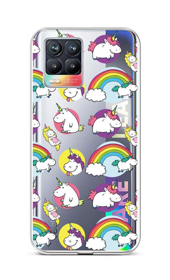 Zadní silikonový kryt na Realme 8 Chunky Unicorns