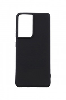Zadní silikonový kryt Forcell Soft na Samsung S21 Ultra černý  