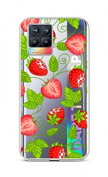 Zadní silikonový kryt na Realme 8 Strawberries