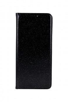 Knížkové pouzdro Magnet Book na Samsung S21 Ultra glitter černé  