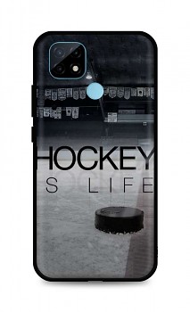 Zadní silikonový kryt DARK na Realme C21 Hockey Is Life