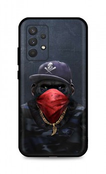 Zadní silikonový kryt DARK na Samsung A32 Monkey Gangster