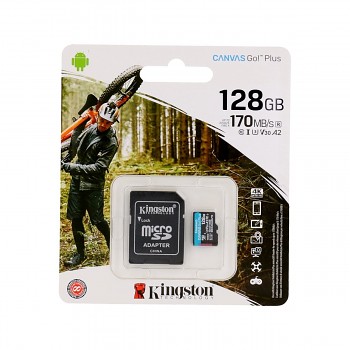 Paměťová karta Kingston 128GB micro SDXC Canvas Go Plus