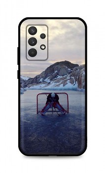 Zadní silikonový kryt DARK na Samsung A32 Hockey Goalie