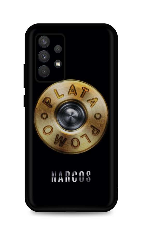 Zadní silikonový kryt DARK na Samsung A32 Plata O Plomo