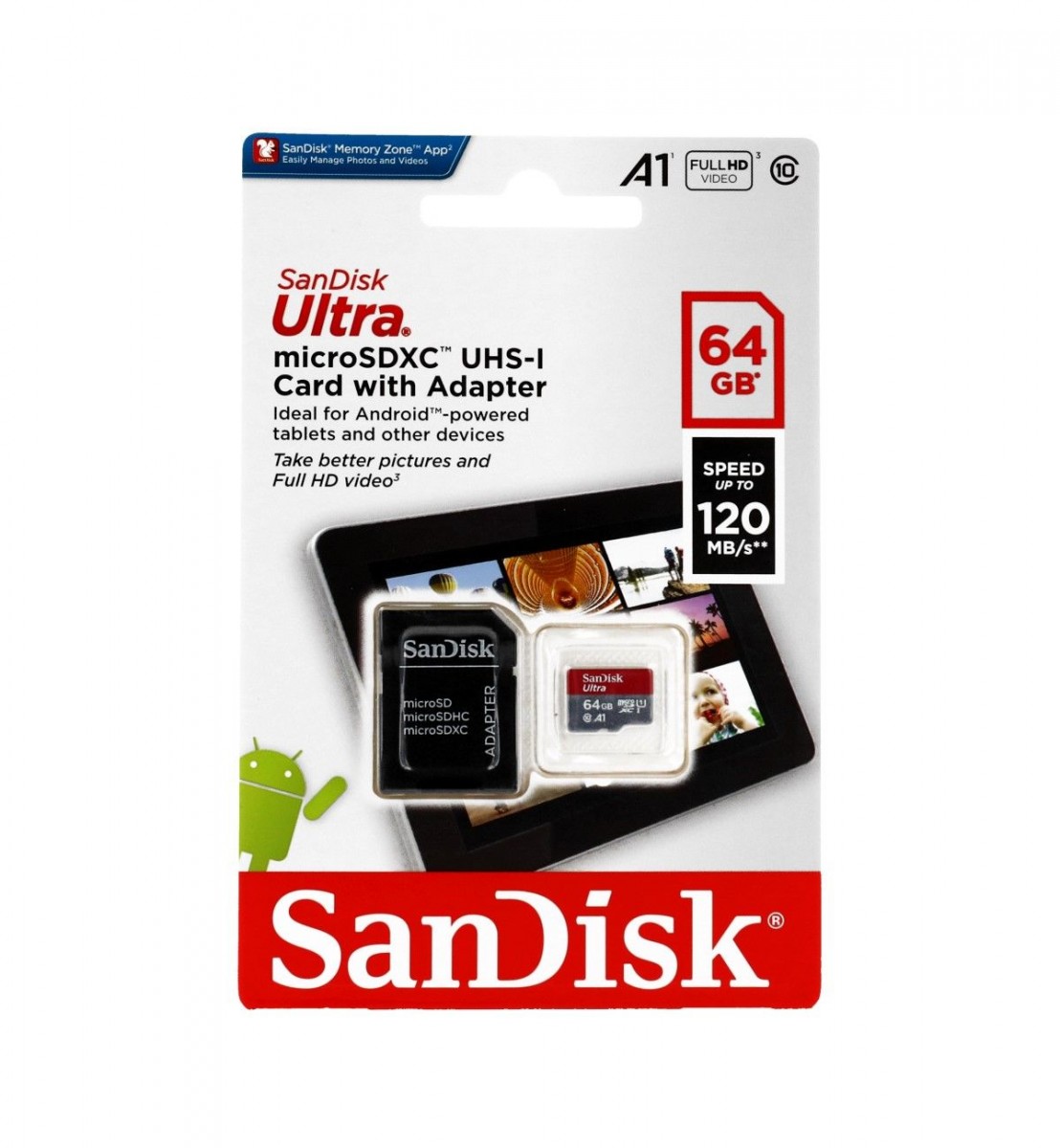 Paměťová karta SanDisk Ultra 64GB micro SDXC A1
