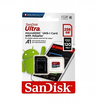 Paměťová karta SanDisk Ultra 256GB micro SDXC A1