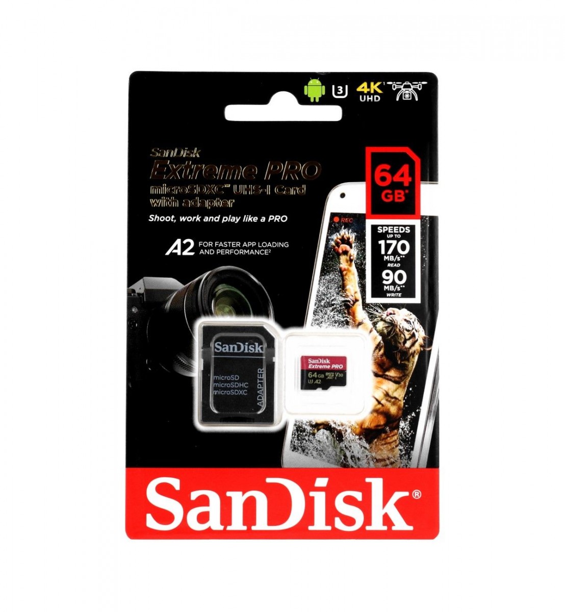 Paměťová karta SanDisk Extreme PRO 64GB micro SDXC