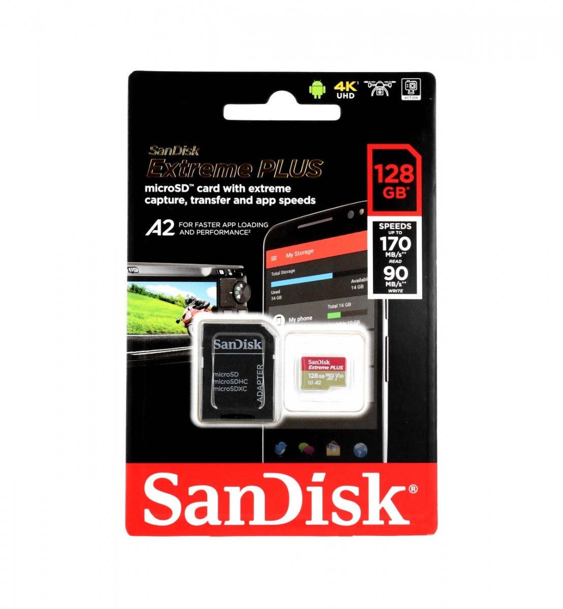 Paměťová karta SanDisk Extreme Plus 128GB micro SDXC 61889 | ProMobily.cz