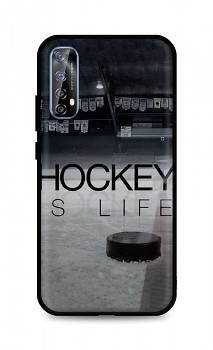Zadní silikonový kryt DARK na Realme 7 Hockey Is Life