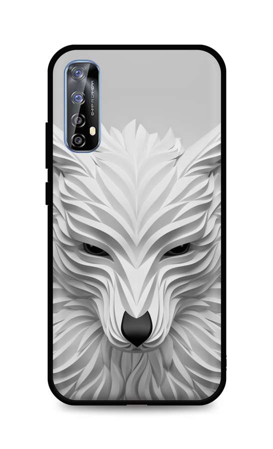 Zadní pevný kryt LUXURY na Realme 7 Bílý vlk