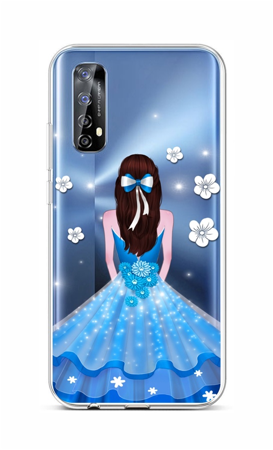 Zadní silikonový kryt na Realme 7 Blue Princess