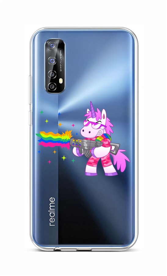 Levně Kryt TopQ Realme 7 silikon Rainbow Gun 62088 (pouzdro neboli obal na mobil Realme 7)