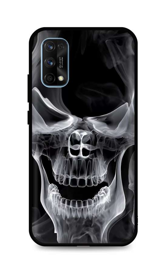 Zadní silikonový kryt DARK na Realme 7 Pro Deadly Smoke