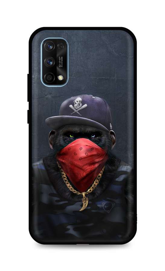Zadní silikonový kryt DARK na Realme 7 Pro Monkey Gangster